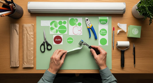 sluitstickers gebruik voorbereiding