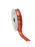 Sinterklaasband Satin Pakjesavond Rot
