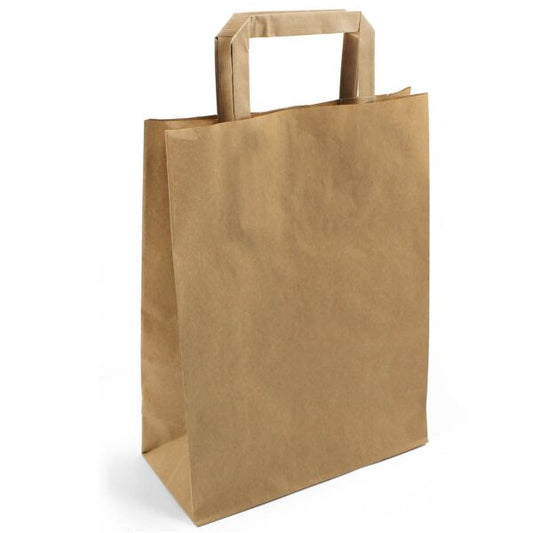 Budget Kraft Draagtas | 50 Stuks van 100% Gerecycled Papier - Kadopapier.net