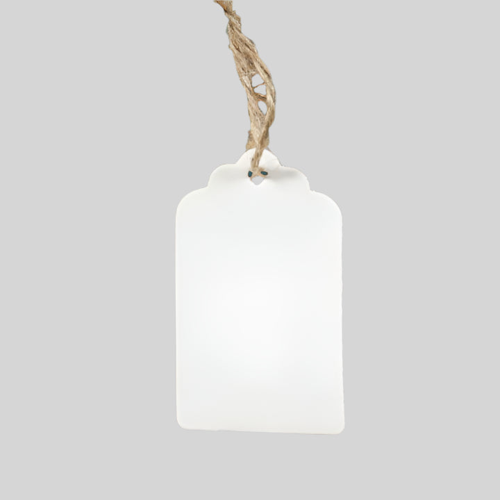 Cadeaulabel Retro Wit groot - Kadopapier.net