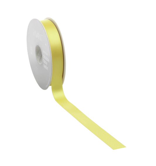 Geel Satijnlint 25mm - 3/6/10/15/25/38mm 50 meter - Kadopapier.net