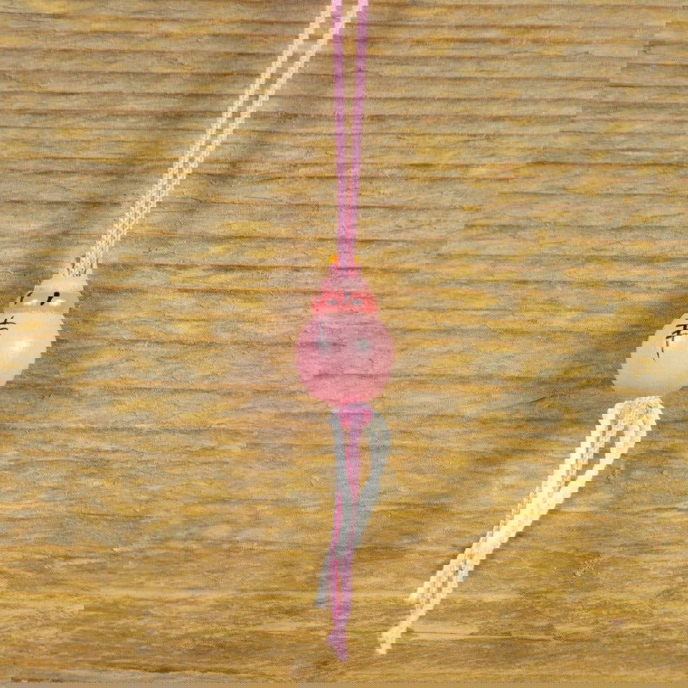 Gelukshanger Babyflesje Roze - Kadopapier.net