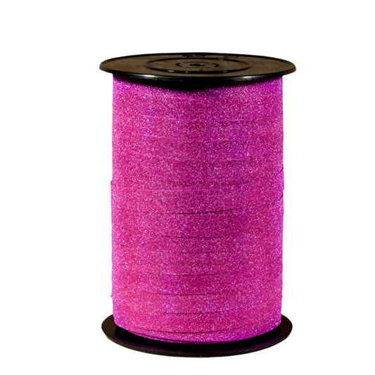 Glitter Krullint Lido Fuchsia - Kadopapier.net