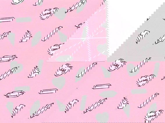 Inpakpapier Cool objects Misty Roze - Kadopapier.net