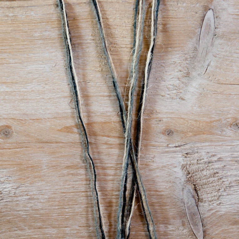 Jute touw tricolor Zwart - Kadopapier.net