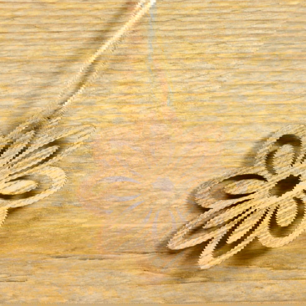 Kadohanger Bloem Naturel - Kadopapier.net