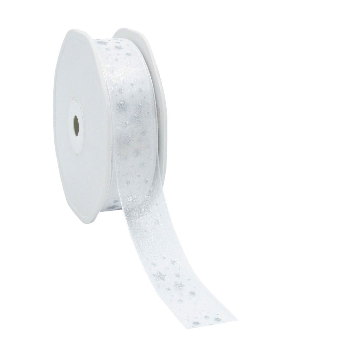 AHANDMAKER 5 meter parelmoer visstaart chiffon cadeaulinten 3 cm breed organza gaas gladde kanten lint kralen versieringen voor geschenkverpakking bloemen boeketten bruiloft feest decoratie, wit AHANDMAKER 5 meter parelmoer visstaart chiffon cadeaulinten 3 cm breed organza gaas gladde kanten lint kralen versieringen voor geschenkverpakking bloemen boeketten bruiloft feest decoratie, wit