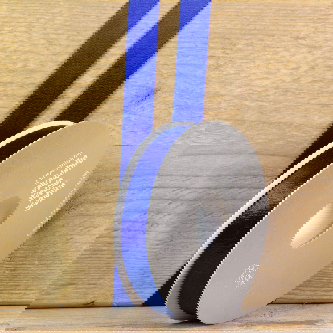 Kobalt Satijnlint - Kadopapier.net