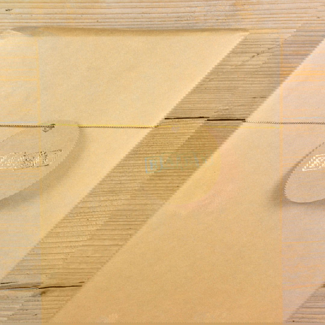 Kraftlabel Babyblok Goud - Kadopapier.net