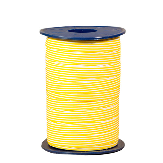 Krullint met Streep Geel - Kadopapier.net