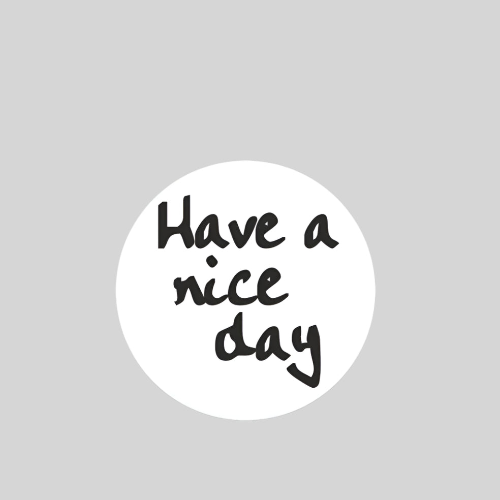 Old School etiket Have a Nice Day - Kadopapier.net