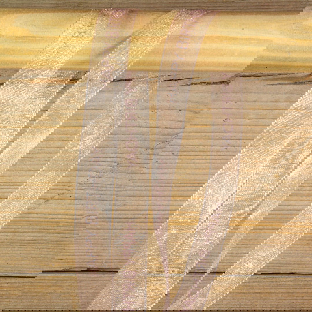 Organzalint Happy birthday Roze - Kadopapier.net