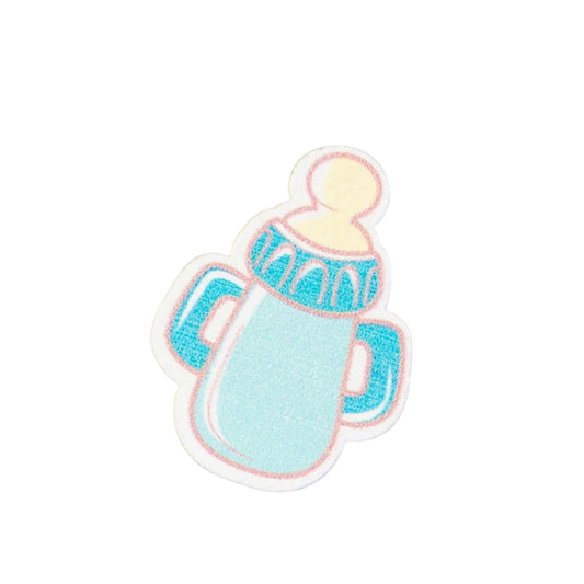 Plakdeco Flesje Blauw - Kadopapier.net