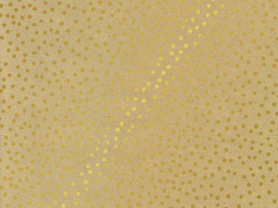 Inpakpapier Confetti Dots Gold | 30cm of 50cm | 100 meter