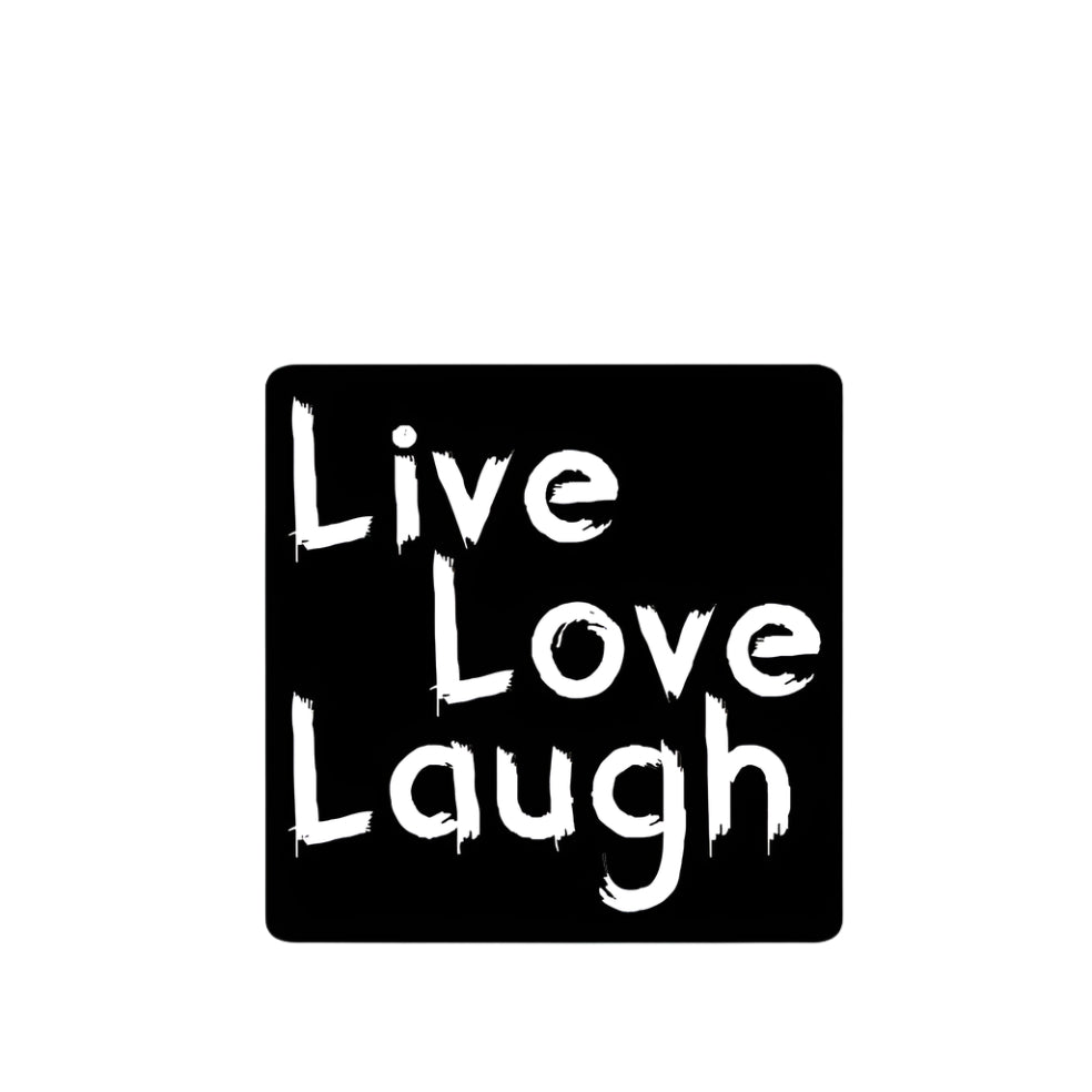 Schoolbord etiket Live, Love - Kadopapier.net