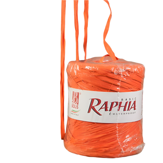 Synthetische Raffia Oranje > 200mtr. | 1 Stuk