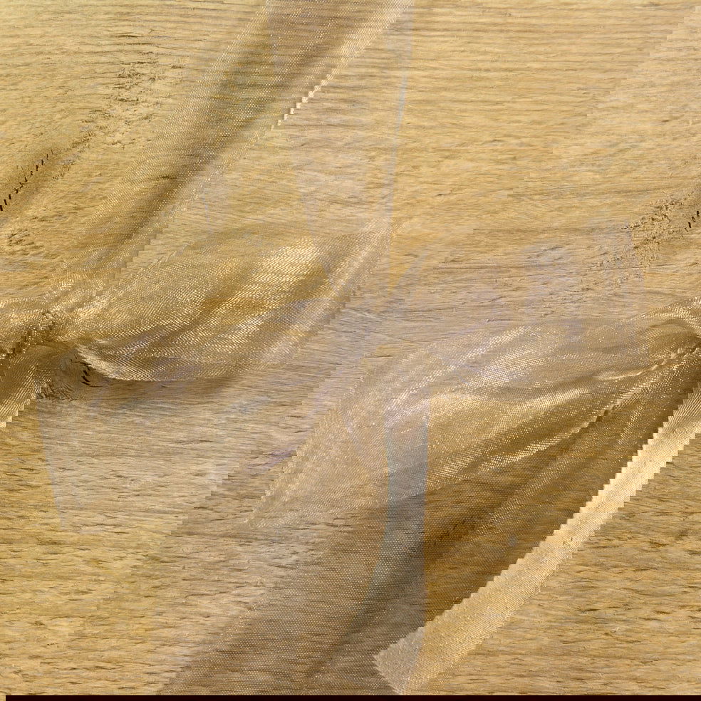 Taupe Voile lint - Kadopapier.net