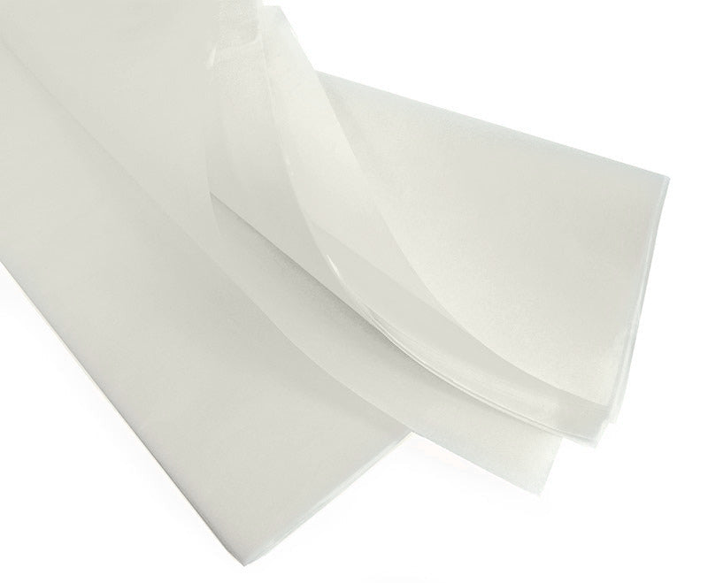 Vloeipapier Gebleekt - 22 grams, Watervast, Kleurecht - 25x36 cm, 36x50 cm, 50x75 cm - Kadopapier.net