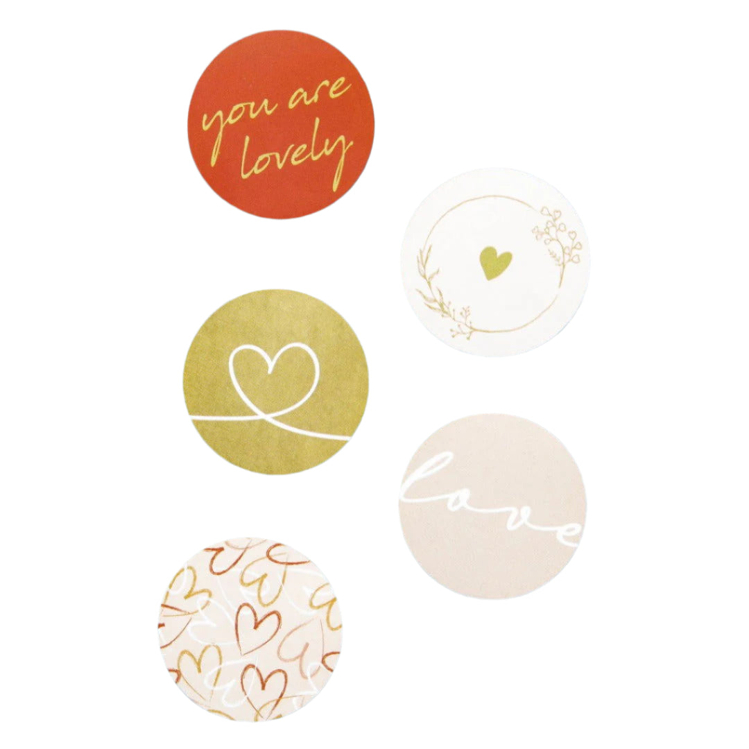 Wensetiket Assorti Love - Kadopapier.net