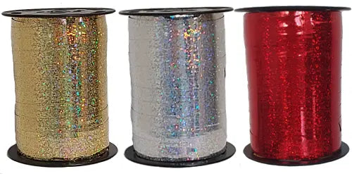 Iridescent Curling Ribbon Hard Pink > 10mm x 250m