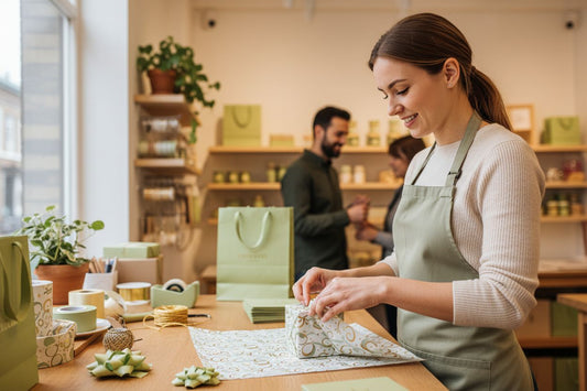 bedrukt vloeipapier cadeau inpakken