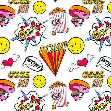 Pop Art Wrapping Paper – Explosive and Cheerful