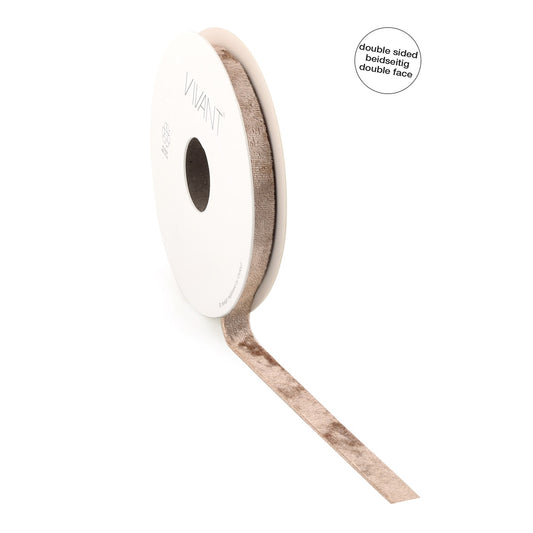 Doppelseitiges Velvetband - Nude - Double Face - 10mm 25mm oder 40mm - 5 Meter