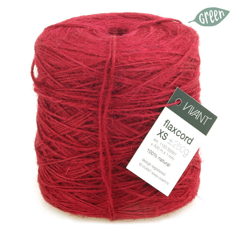 Dun jute touw rood voor creatieve projecten en decoratie | jute koord