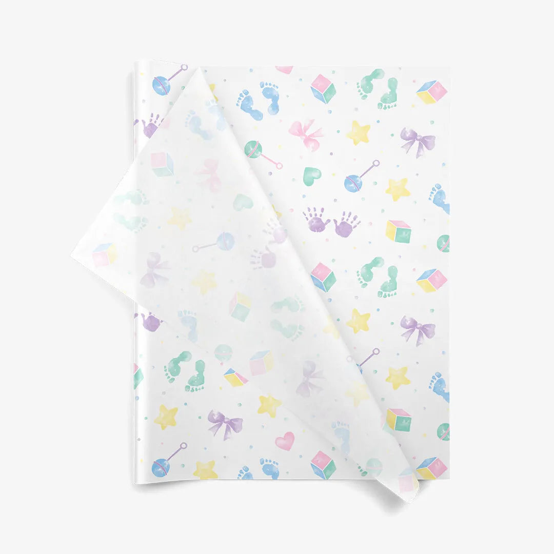 Vloeipapier Baby print 36x50 cm & 50x76 cm