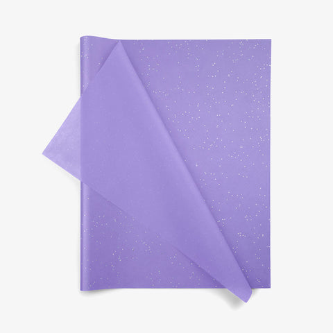 Seidenpapier Amethyst Gemstones - Lila mit Silbernen Punkten - 50,8 x 76,2 cm - 200 Blatt