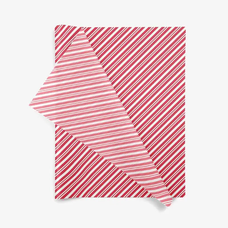 Vloeipapier peppermint stripes – Wit met rode strepen – 50 x 75 cm  200 vellen