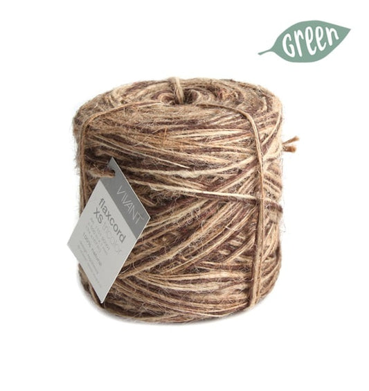 Jute rope tricolor brown for various creative projects