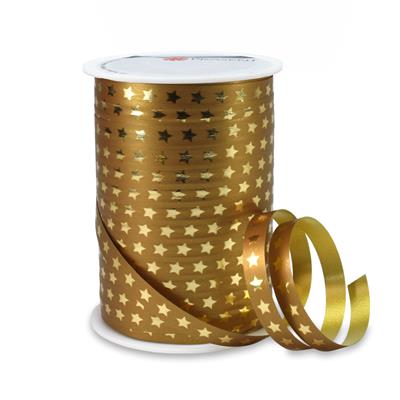 Sterretjes Krullint Goud 10mm x 100m | Feestelijke Decoratie