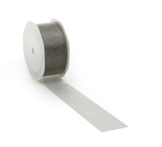 Taupe voile lint voor stijlvolle decoraties en creatief gebruik