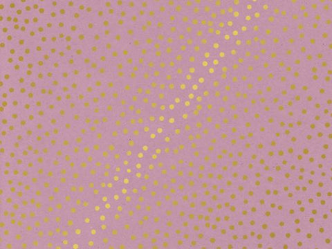 Gold Confetti dots on  blush 30/50cm - 100m