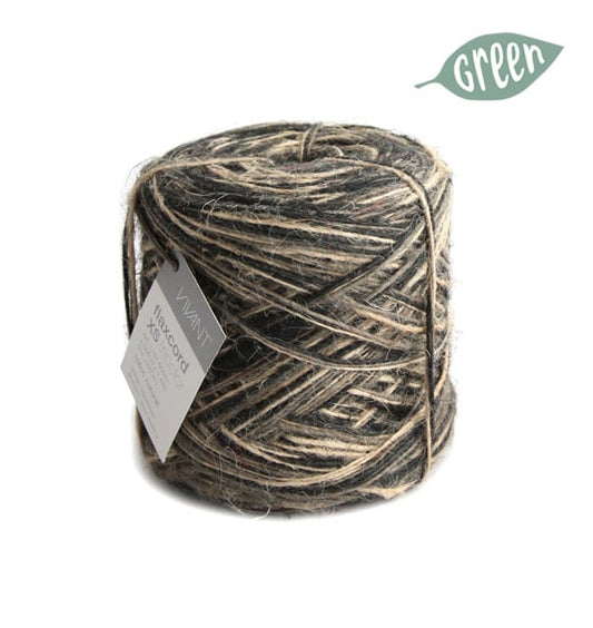 Jute rope tricolor black for various creative projects