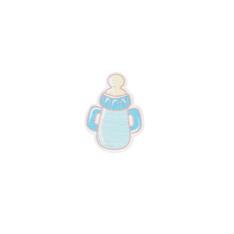 Mini Bottle Peg Blue - Wooden Pegs with Baby Bottle