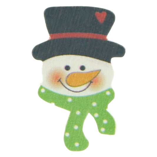 Plakdecoratie sneeuwpophoofd