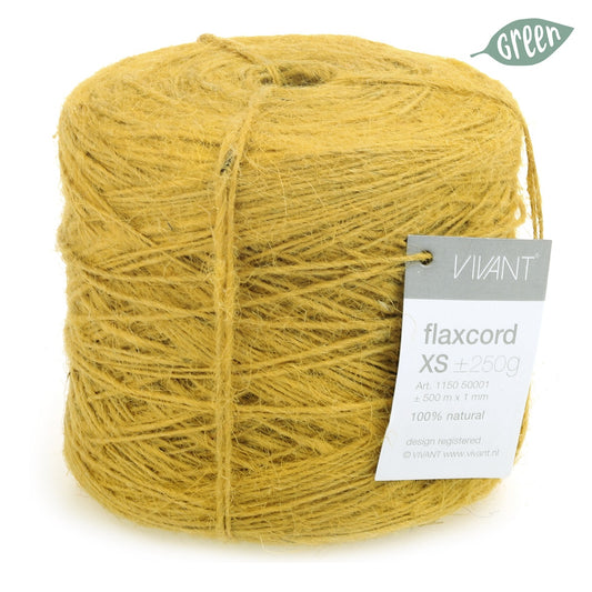 Thin jute rope ochre for creative projects and decoration