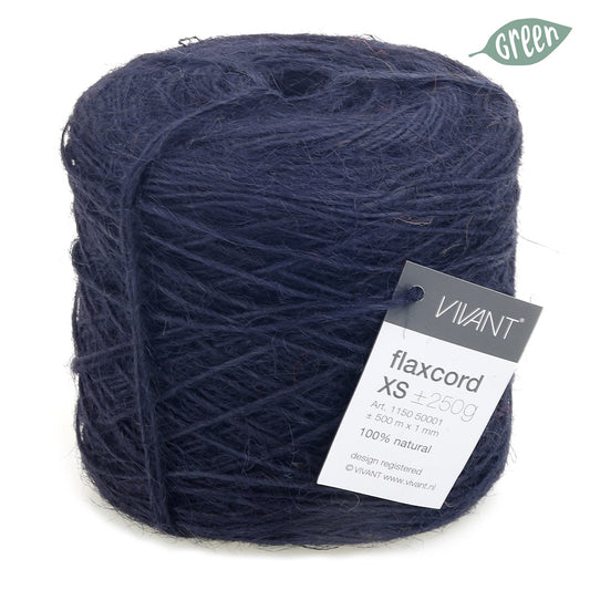 Thin jute rope dark blue for creative projects and decoration