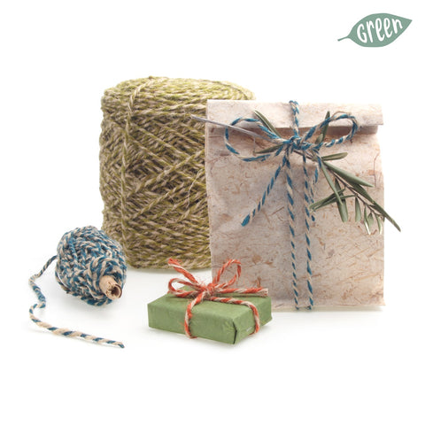 Lime natural jute rope for creative projects and decoration