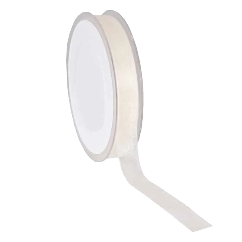 Creme Organza lint - Kadopapier.net