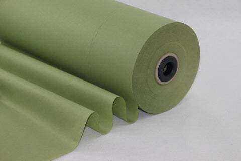 Mosgroene Vloeipapier Rol - 50cm of 75cm Breed, Voedselveilig, 530 Meter Lang