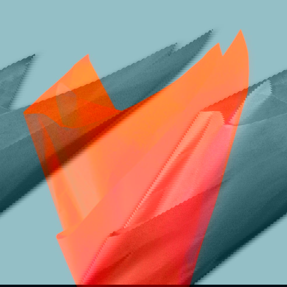 Dik Oranje vloeipapier - Kadopapier.net