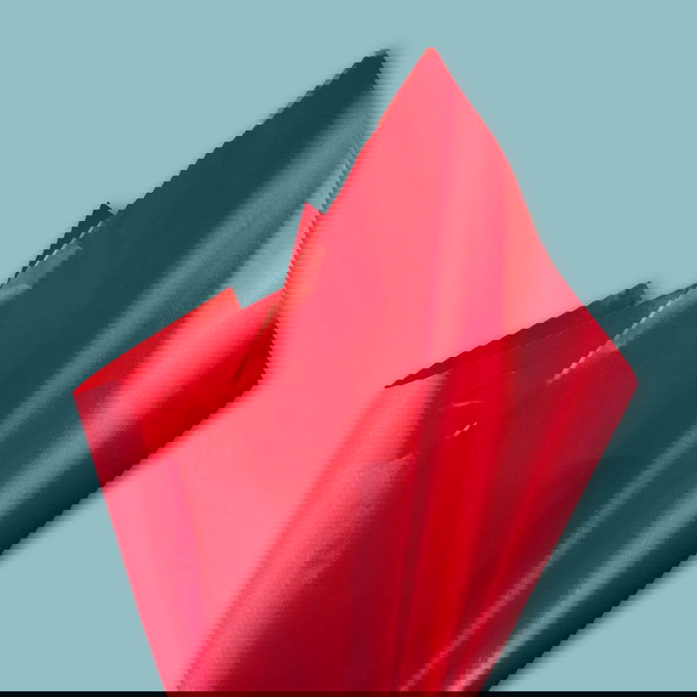Dik Rood vloeipapier - Kadopapier.net