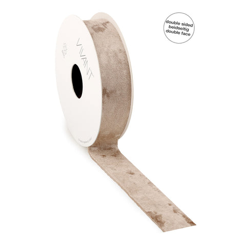 Doppelseitiges Velvetband - Nude - Double Face - 10mm 25mm oder 40mm - 5 Meter