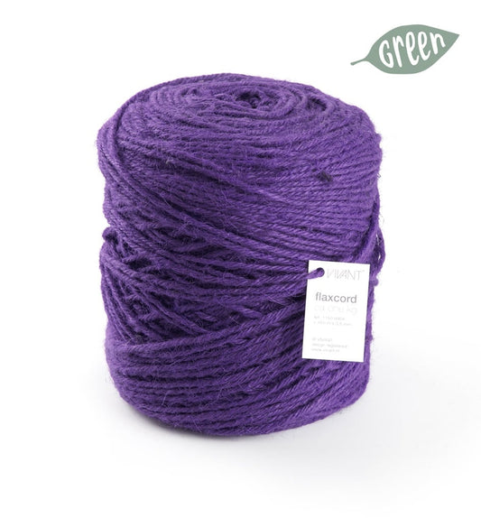 Thick jute rope purple for creative projects and decoration