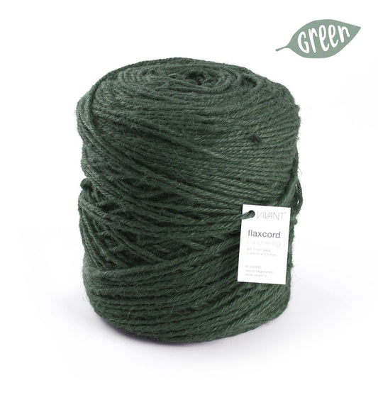 Thick jute rope dark green for various creative projects