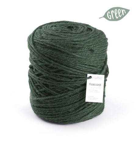 Thick jute rope dark green for various creative projects