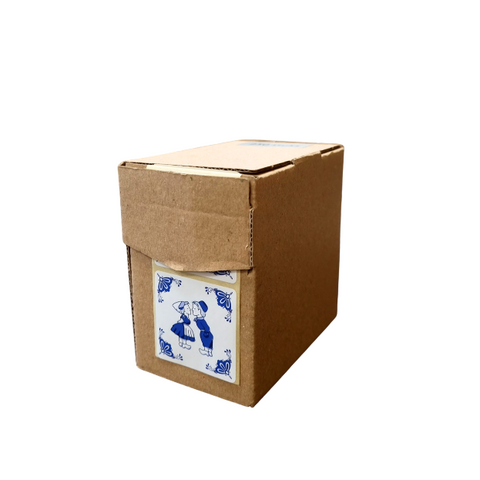 Sluitzegel – delfts blauw – Kusje – 250 stuks - Sticker - Etiket